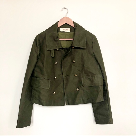 Hache utilitarian canvas military jacket - Picture 2 of 7